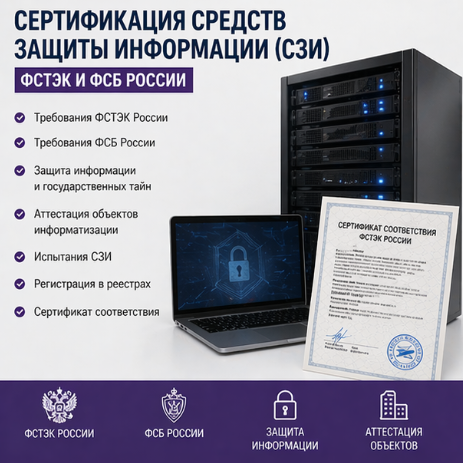 Сертификация средств защиты информации (СЗИ): ФСТЭК и ФСБ России