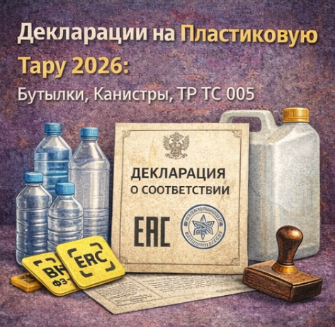 Декларации на Пластиковую Тару 2026: Бутылки, Канистры, ТР ТС 005