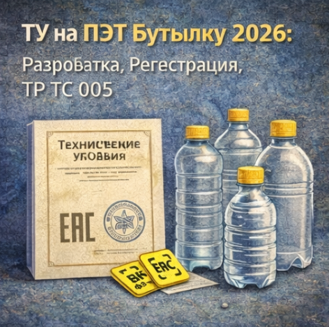 ТУ на ПЭТ Бутылку 2026: Разработка, Регистрация, ТР ТС 005
