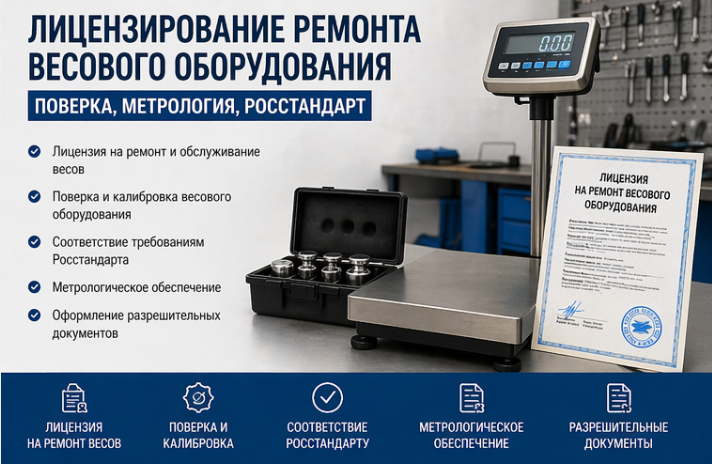 Лицензирование ремонта весового оборудования: Поверка, Метрология, Росстандарт