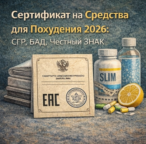 Сертификат на Средства для Похудения 2026: СГР, БАД, Честный ЗНАК