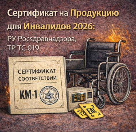 Сертификат на Продукцию для Инвалидов 2026: РУ Росздравнадзора, ТР ТС 019