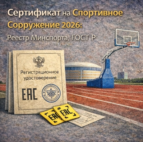 Сертификат на Спортивное Сооружение 2026: Реестр Минспорта, ГОСТ Р
