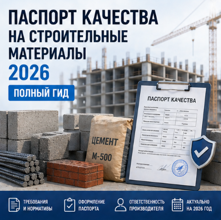 Паспорт качества на строительные материалы 2026: полный гид