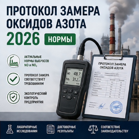 Протокол замера оксидов азота 2026: нормы