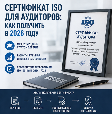 Сертификат ISO для аудиторов: как получить в 2026 году