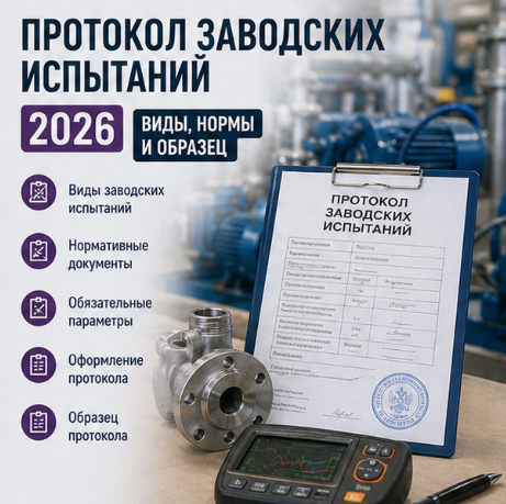 Протокол заводских испытаний: виды, нормы и образец 2026