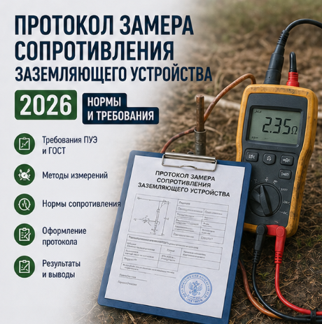 Протокол замера сопротивления заземляющего устройства 2026