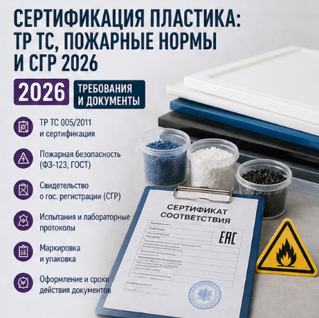 Сертификация пластика: ТР ТС, пожарные нормы и СГР 2026