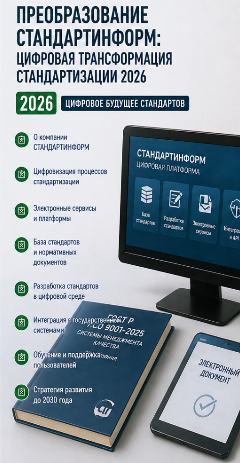 Преобразование СТАНДАРТИНФОРМ: цифровая трансформация стандартизации 2026