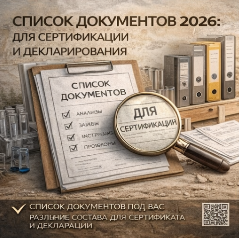 Список Документов 2026: Для Сертификации и Декларирования