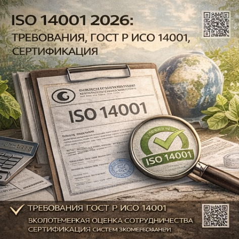 ISO 14001 2026: Требования, ГОСТ Р ИСО 14001, Сертификация