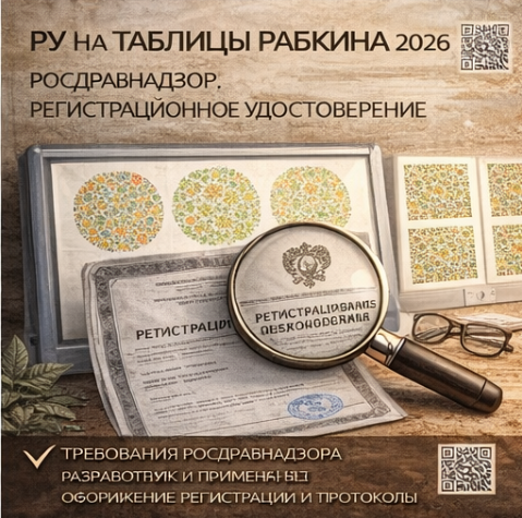 РУ на Таблицы Рабкина 2026: Росздравнадзор, Регистрационное удостоверение