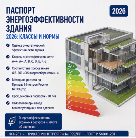 Паспорт энергоэффективности здания: классы и нормы в России