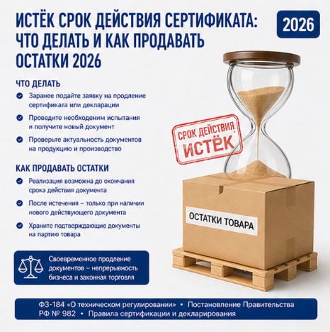 Истёк срок действия сертификата: можно ли продавать остатки товара
