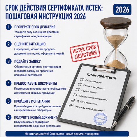 Срок действия сертификата истек: пошаговая инструкция 2026