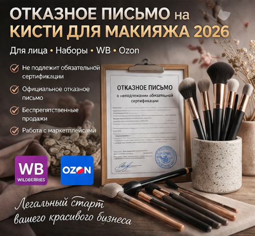 Отказное Письмо на Кисти для Макияжа 2026: Для лица, Наборы, WB, Ozon