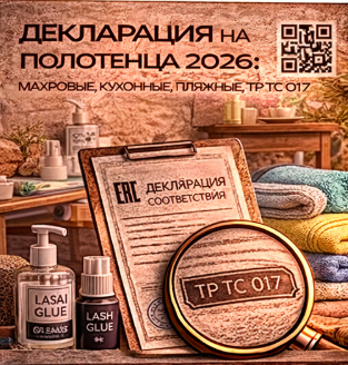 Декларация на Полотенца 2026: Махровые, Кухонные, Пляжные, ТР ТС 017