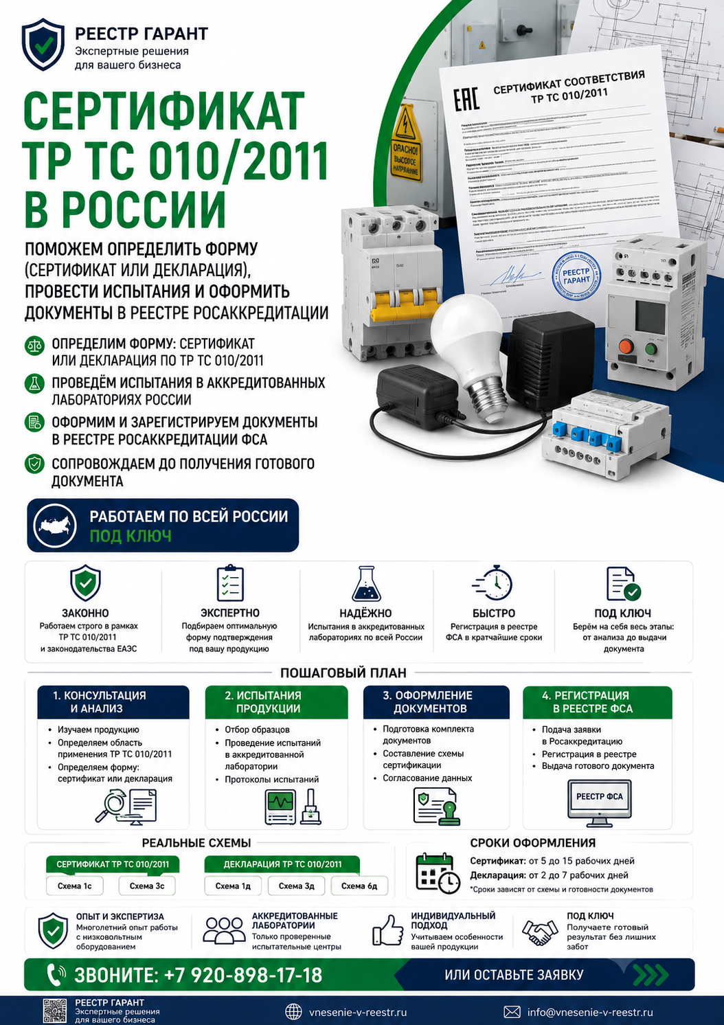 Сертификат соответствия ТР ТС 010/2011