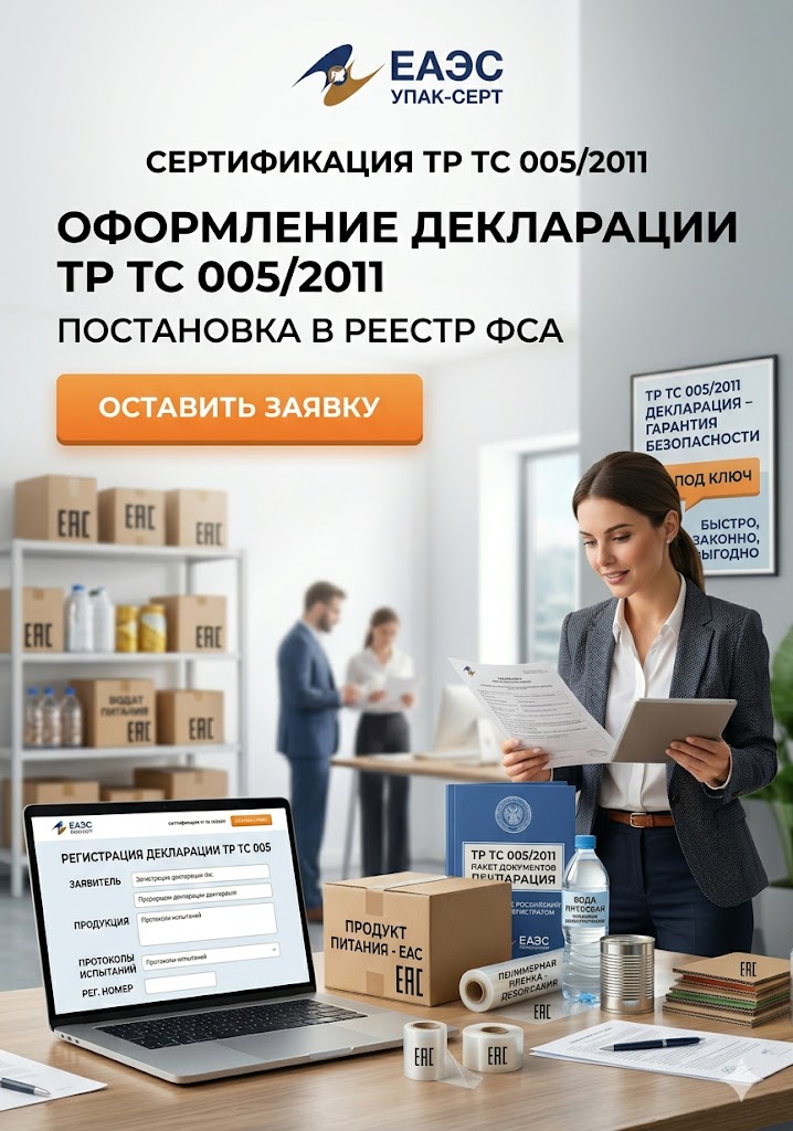 Декларация соответствия ТР ТС 005/2011